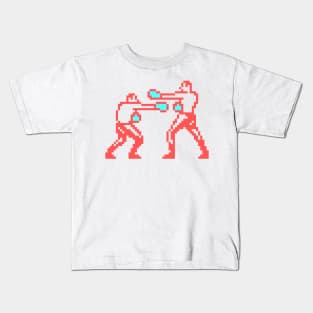 Boxing Men Pixel CGA Palette Kids T-Shirt